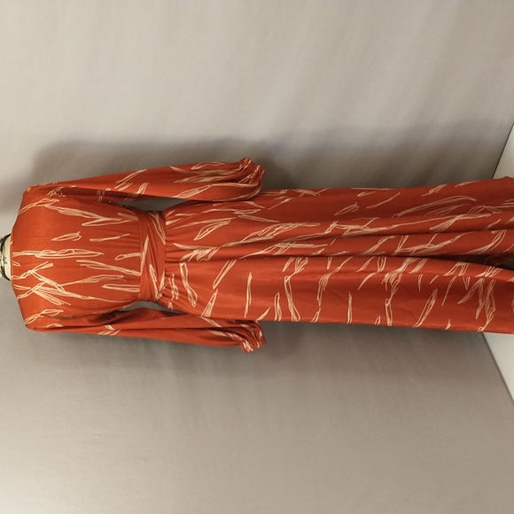 Diarrblu Wrap Dress Wide Flare Skirt Made in Senegal Soft Fabric Feminine Flirty - Picture 5 of 10